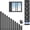40-45cm, variant on Vertical Window Fan for Sliding Windows, Quiet Adjustable Retractable Reversible Airflow Window Fan with Waterproof Mesh Design for Kitchen, Bedroom and Basement Ventilation