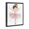 thumbnail image 2 of Stupell Industries Cottage Graceful Ballerina Pose Black Floating Frame Canvas Art, 17 x 21, by Creative Studio, 2 of 8