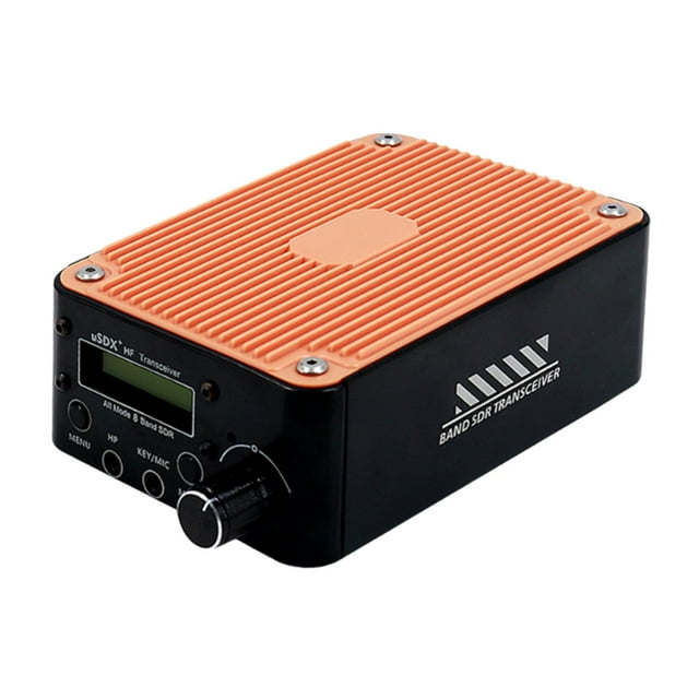 Transceptor de radio,Transceptor + Plus V2,Transceptor de radio QRP HF SSB para todos los modos,Transceptor de 8 bandas de alto rendimiento,Transceptor portátil de aleación de