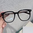 thumbnail image 4 of Graining Square Business Reading Computer Eyeglasses Frame Presbyopic Retro Anti-Blue Light Presbyopia Glasses 0+1.0+1.5...+4.0 GRAY +350, 4 of 6