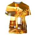 thumbnail image 3 of 2024 Camisetas estampadas en 3D con comida enlatada y cerveza para hombres y mujeres, nuevas camisetas de manga corta interesantes y geniales de verano, 3 of 5
