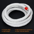 thumbnail image 3 of Unique Bargains 13.12ft x 0.75inch Ceramic Fiber Rope, Round Braided Rope High-Temperature Gasket Seal for Boiler Furnace Oven Kiln Casting, White, 3 of 4
