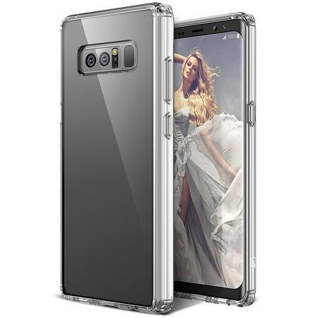 Galaxy Note 8 Case, ELV Clear Slim Anti Scratch Non-Slip Grip Non-Bulky Full Body Shockproof Protective Case Cover for Samsung Galaxy Note 8