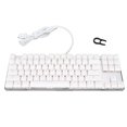 thumbnail image 1 of Teclado mecánico Cubierta trasera transparente Teclado para juegos con retroiluminación RGB con cable y teclas completas Eje rojo, 1 of 10