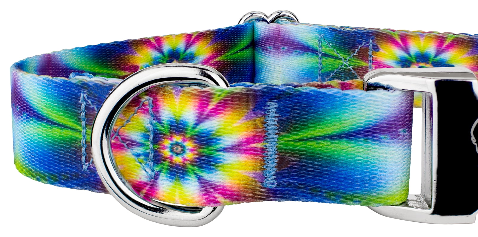 Country Brook Petz® Premium Tie Dye Flowers Dog Collar and Leash, Large