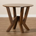 thumbnail image 6 of Baxton Studio Irene Modern and Contemporary Walnut Brown Finished 35-Inch-Wide Round Wood Dining Table, 6 of 7