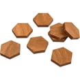 thumbnail image 3 of Fridge Magnets Office Magnets, Hexagon Fridge Magnets, Natural and eco-Friendly Wooden Magnets. Brown Small Size, 3 of 5