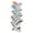 White, variant on Tree Bookshelf, 9-Tier Bookcase Wooden Shelves, Floor Standing Storage Rack, for Display of CDs, Books in Living Room, Home Office, Wood Storage Rack for Bedroom, Rustic Brown