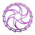 thumbnail image 3 of 160/180/203mm Disc Brake Rotor Alloy Bike Disc Brake Rotor 6 s Road Bike Mountain s Component - Colorful, 180mm, 3 of 10