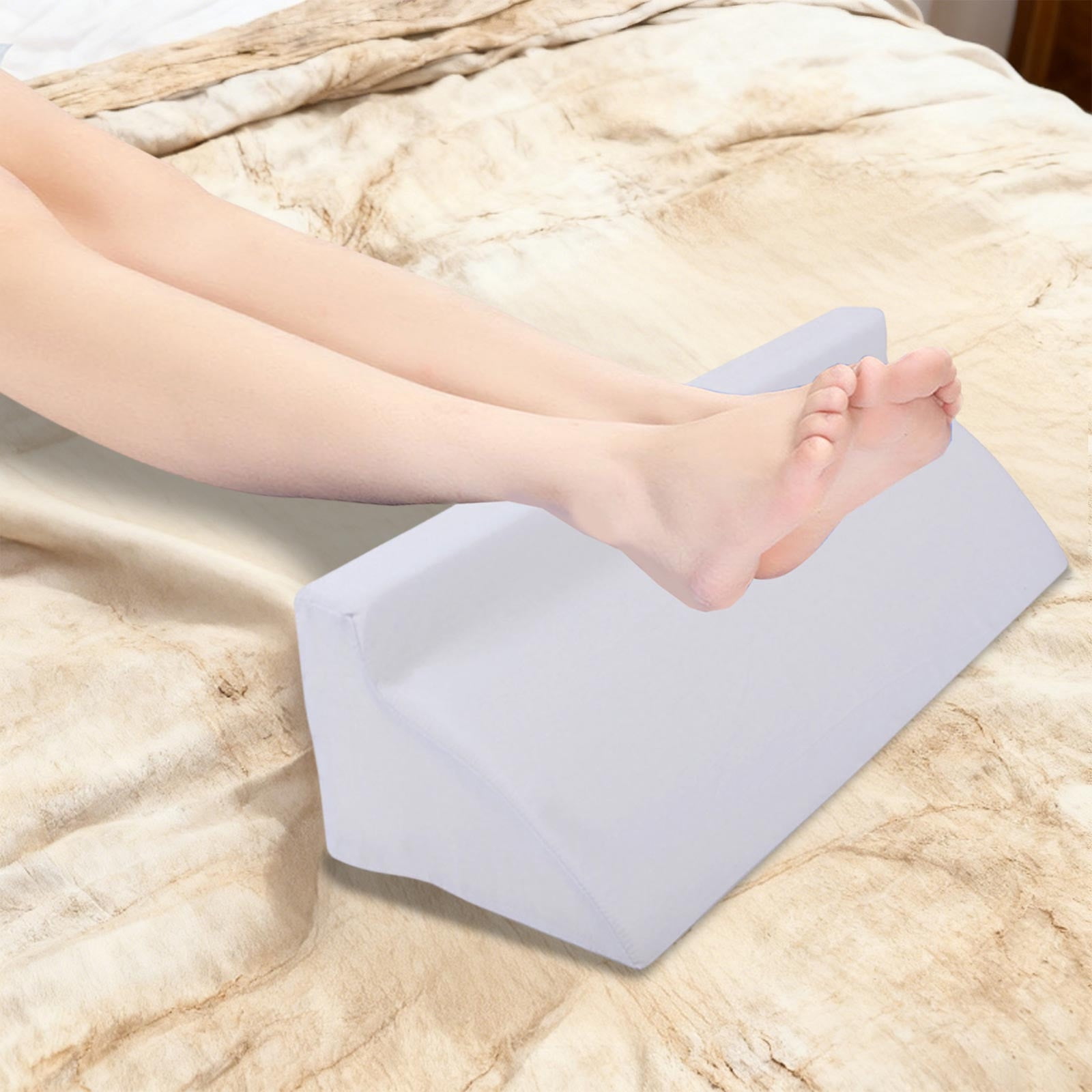 Sleeping Wedge Pillow For Adults,Bed-Rest Support Pillow For Elderly Patient,Triangular Pillow Nursing R-Shaped Pillow For Bed Positioning Body Back Support.