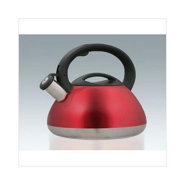 Evco International 72991 Sphere Metallic Cranberry 3 Qt Tea Kettle