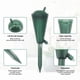 thumbnail image 2 of 4 Pack Plastic Plant Watering Devices Plants Indoor Outdoor Pots Garden Flowers Automatic Watering System (Green and Blue), 2 of 4