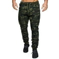 thumbnail image 1 of Men‘s Casual Camouflage Sweatpants Jogger Basic Ruched Pant Elastic Waist Drawstring Outdoor Sports Trousers, 1 of 7