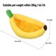 thumbnail image 2 of Cama de gato en forma de plátano cueva acogedora de felpa para perros pequeños y medianos XL, 2 of 8