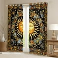 thumbnail image 2 of Erosebridal Sun Moon 30%-50% Blackout Curtains Boho Exotic Window Curtains Bohemian Darkening Drapes Galaxy Teens Window Treatments Bedroom Decor (2 Panels, 42 x 63 Inch), 2 of 5