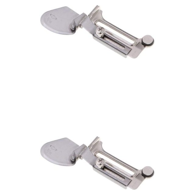 maskred Iron Sewing Machine Single Fold Binder Attachment Tape Size Binding 6 Silver 5/16 Scale 2Set