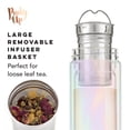 thumbnail image 5 of Pinky Up Blair Travel Infuser Mug, Loose Leaf Tea Tumbler, 16oz, Iridescent, 5 of 9