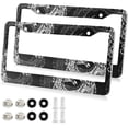 thumbnail image 2 of Coolnut Dragon Print 2 Holes Car License Plate Frames 2PCS, Car License Plate Holder with Screw Caps Cover Set Automotive Exterior Parts Decoration for US Vehicles, 2 of 7
