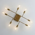 thumbnail image 3 of Aiwen 8-light Sputnik Semi-flush Mount Ceiling Lamp Gold Modern Chandelier with E26 Base, 3 of 8