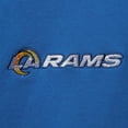 thumbnail image 4 of Men's Dunbrooke Royal Los Angeles Rams Craftsman Thermal-Lined Full-Zip Hoodie, 4 of 4