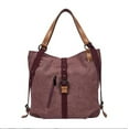 thumbnail image 1 of Women Shoulder Tote Bag Canvas Large Capacity Casual Backpack Messenger Bag, 1 of 3