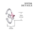 thumbnail image 2 of AOBOCO Sterling Silver Butterfly Ring Adjustable Size Ring Crystal Butterfly Ring Birthday Anniversary Jewelry Gifts for Women, 2 of 5