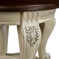 thumbnail image 6 of Royard Oaktree 3-piece Vintage Living Room Table Set, Oval Coffee Table & Two Round End Tables, 6 of 7