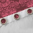 thumbnail image 4 of Homewish Bohemian Skull Damask Blackout Curtains,Happy Halloween Curtains Pack of 2 (42x84 Each),Pink, 4 of 6