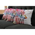 thumbnail image 5 of Ambesonne Colorful Throw Pillow Cover 4 Pack, Rock Jazz Lettering, 18", Multicolor, 5 of 5