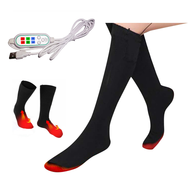 Thermal Socks,Heated Socks for Men Winter Outdoor Foot Warmer Heated Socks Precision Engineered