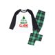 thumbnail image 1 of Pijamas Para La Familia Navidad Manga Larga Estampado De Letras Raglan Tops + Pantalones A Cuadros ; MVerde 3 Mamá, 1 of 3