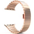 thumbnail image 1 of Stainless Steel strap for Apple Watch band 44mm 40mm iWatch band 42mm/38mm Butterfly Metal Bracelet Apple watch serie 5 4 7 se 6 - rose gold, 1 of 9
