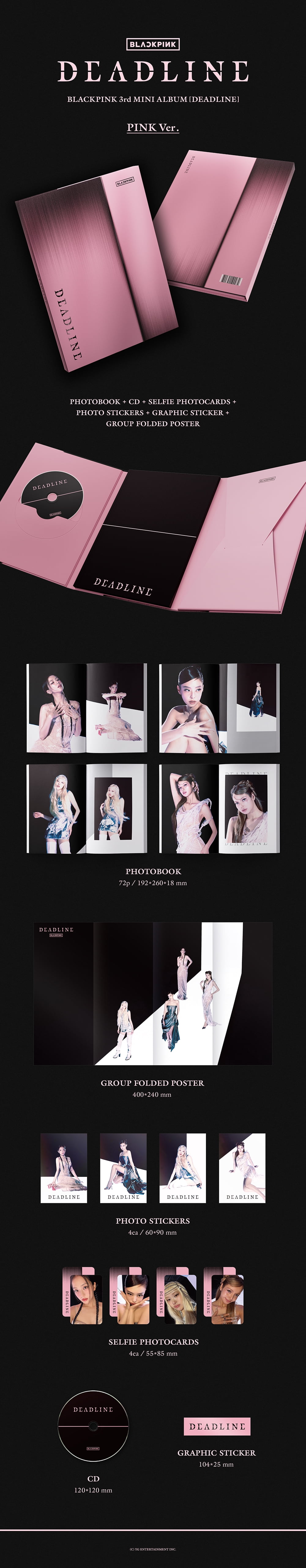 BLACKPINK - [DEADLINE] 3rd Mini Album MOOD LIGHT Version - Walmart.com