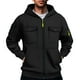 thumbnail image 1 of pstuiky camisas de manga larga para hombre, Chaqueta tipo cárdigan con capucha y cremallera de manga larga de color liso para hombre Tops de hombre xl, 1 of 4