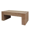 thumbnail image 4 of CoSoTower Rustic Wood Coffee Table, 49In Modern Farmhouse Rectangular Table for Living Room, 4 of 8