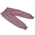 thumbnail image 2 of Pantalones deportivos holgados, transpirables, con banda en el tobillo, informales, con bolsillos (gris y morado) XL, 2 of 10