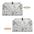 thumbnail image 5 of Whosucclay White Marble Print Microwave Oven Cover Microwave Oven Grill Cover Protector Kitchen Small Appliance Protector Dust Protection Kitchen Decor 20.9" x 15.7" x 12.4"inches-L, 5 of 7