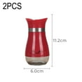 thumbnail image 2 of Salt and Pepper Shakers Set,Glass Bottom Salt Pepper Shaker with Stainless Steel Lid, 2 of 5
