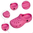 thumbnail image 4 of Rokment Womens Mens Clogs with Back Straps Wide Width Comfortable Quick Drying Closed Toe Orthopedic Walking Slip on Slippers Garden Shoes Barefoot Water Sandals for Beach Hot Pink Size 6.5, 4 of 5