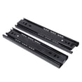 thumbnail image 1 of Wardrobe 1 Pair Cold Rolled Steel Black 8 Inch Drawer Sliding Rail With 3-Section Ball Bearing, 1 of 8