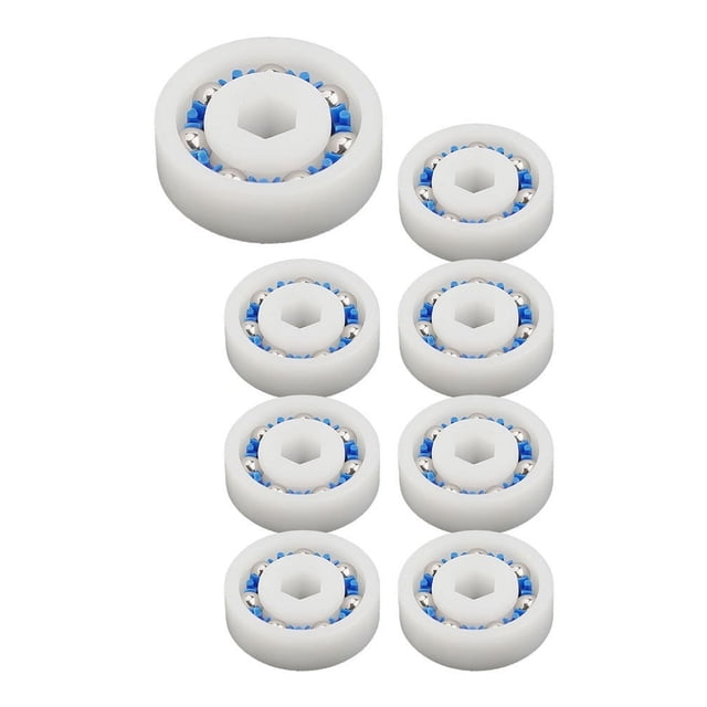 LEFU pour Nettoyeur de Piscine Polaris, Ensemble de Roulements de Roue de Remplacement, Lot de 8, Compatible avec pour 360 380 3900 Sport TR35P TR36P VTT Modèles 9-100-1108 91001108 Rotation Fluide