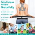 thumbnail image 2 of Lightweight Back Brace for Lower Back Pain Under Clothes - Relief from Sciatica, Hip and Spine Pain - Breathable & Adjustable Lumbar Support Belt for Home, Work and Exercise - Suitable for Wo, 2 of 4