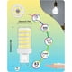 thumbnail image 5 of G9 LED-lampa Kallt Vit, 10W G9-lampa 6000K glödlampa, 6-pack, 5 of 5