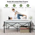 thumbnail image 5 of Full/Queen Size Metal Platform Bed Frame with Headboard and Footboard-Full Size, 5 of 10