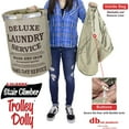thumbnail image 2 of dbest products Stair Climber Trolley Dolly with Laundry Hamper, Beige, 2 of 6