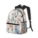 thumbnail image 2 of Mochila con diseño de llama, alpaca y cactus, ideal para portátiles, viajes, senderismo, negocios, para mujeres y hombres., 2 of 5