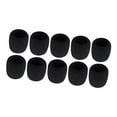 thumbnail image 3 of Fundas protectoras para micrófono inalámbrico, paravientos, portátil, de espuma gruesa. 10 unidades negras, 3 of 9