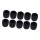 thumbnail image 3 of Fundas protectoras para micrófono inalámbrico, paravientos, portátil, de espuma gruesa. 10 unidades negras, 3 of 9