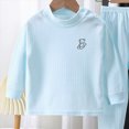 thumbnail image 5 of TOWED22 Toddler Boys Girls Pajamas 2-Piece Kids Pjs Set Soft Stretchy Long Sleeve Top and Pants for Fall and Winter 3 6 9 12 18 24 Months 2 3 4 5 6 7 8 9 Years(Sky Blue,6-7 Y), 5 of 6