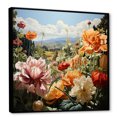 thumbnail image 2 of Designart "Blossoming Garden Daydream I" Vegetables Floater Framed Canvas Art Print, 2 of 5